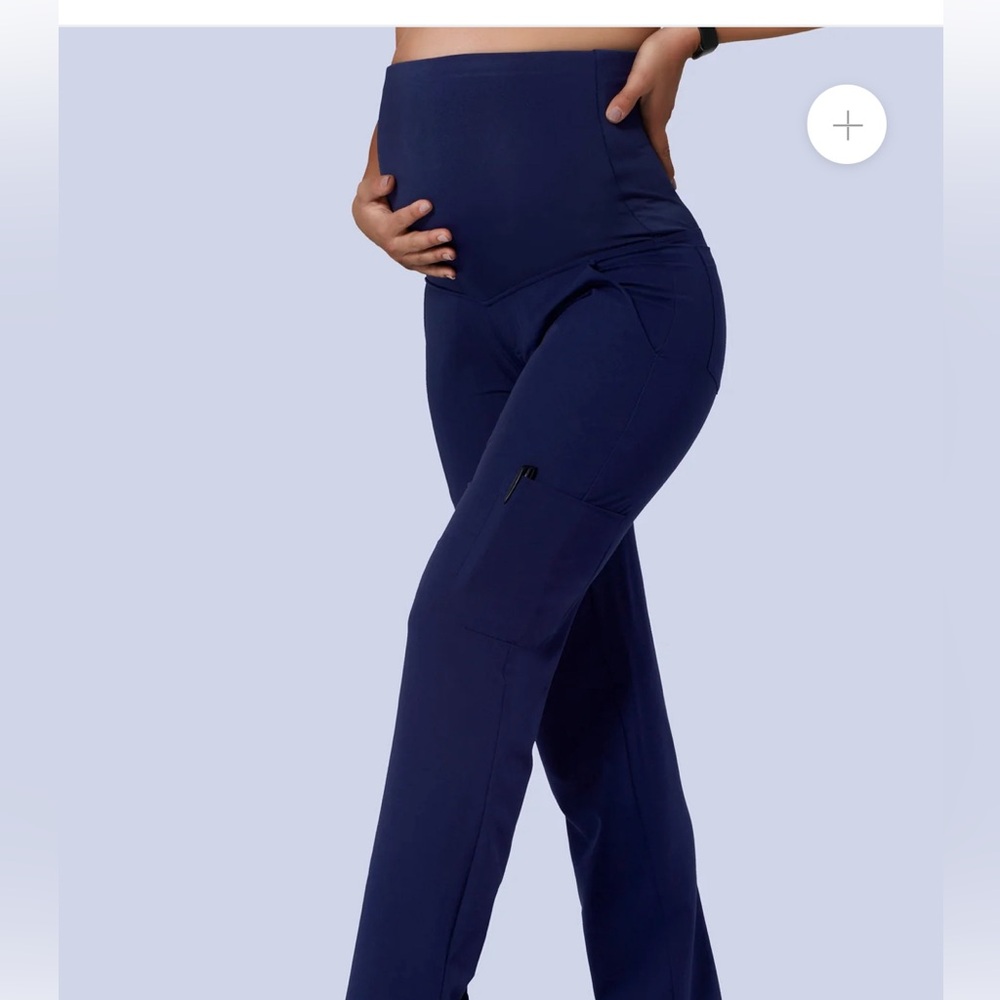 Mandala Maternity scrubs.Navy. Size Medium